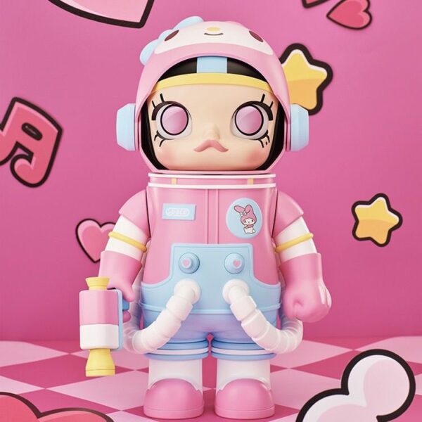 POPMART Space Molly Sanrio 400% Kulomi Hello Kitty Figure - Image 5