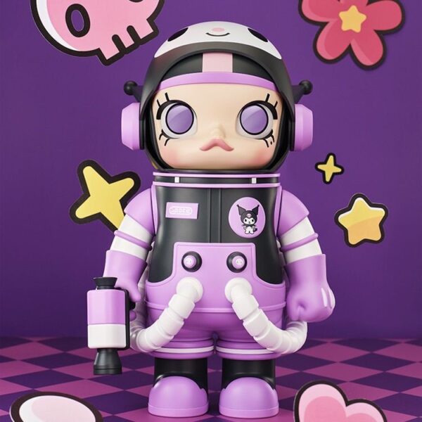 POPMART Space Molly Sanrio 400% Kulomi Hello Kitty Figure - Image 4
